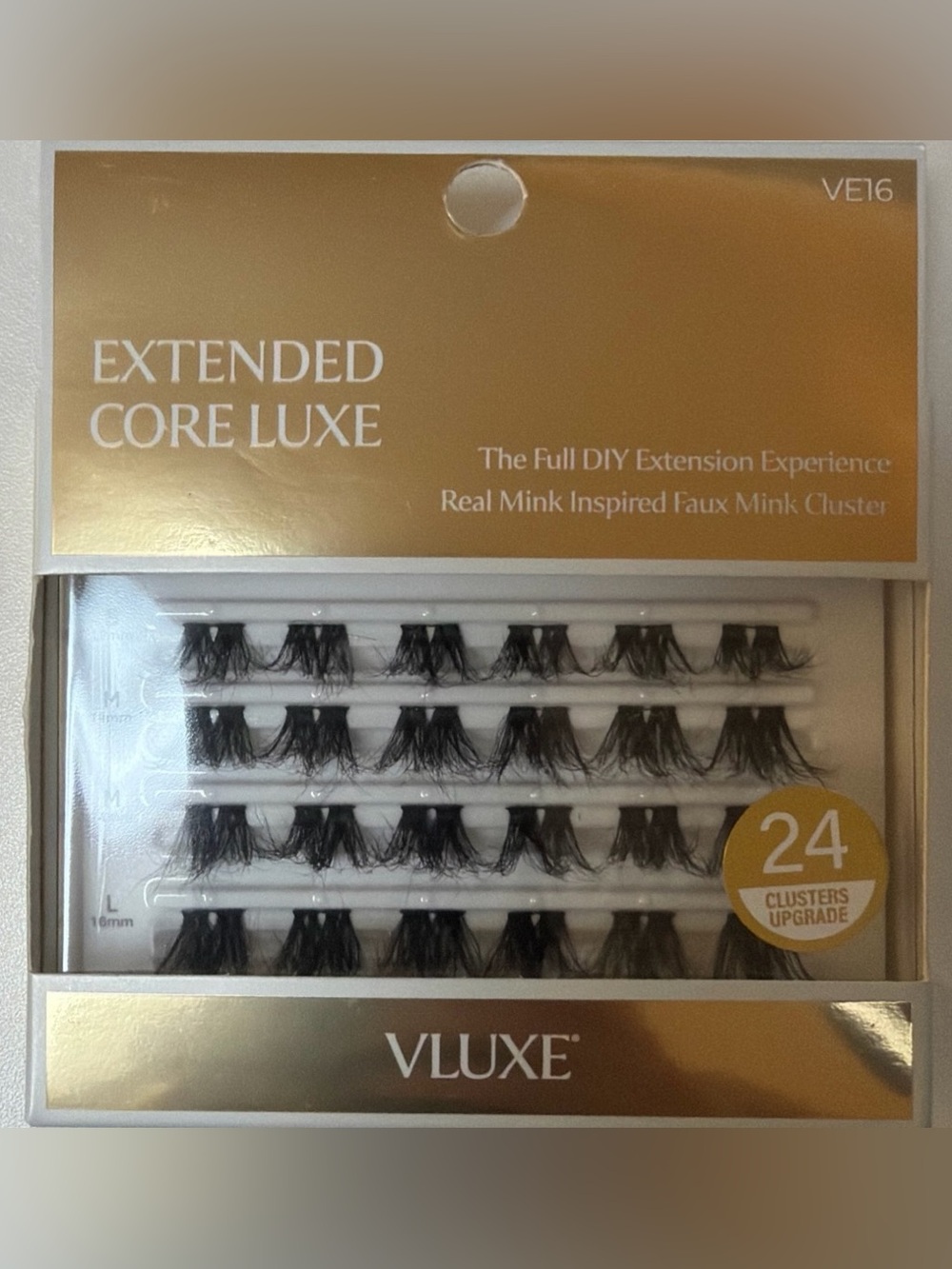 Vluxe Extended Natural False Eyelashes 3D Comfortable Diy Reusable Lash VE16